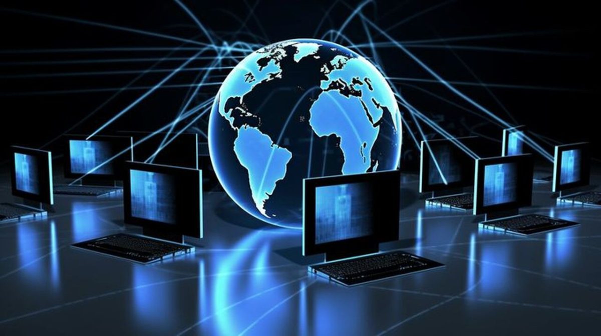 redes de computadores 2024  ligados ao globo mundial com cabos de rede